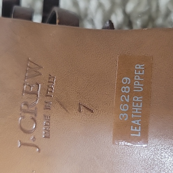 J CREW MULTI Buckle Strap Gladiator Inspired Leather Sandals Size 7 - Picture 13 of 15